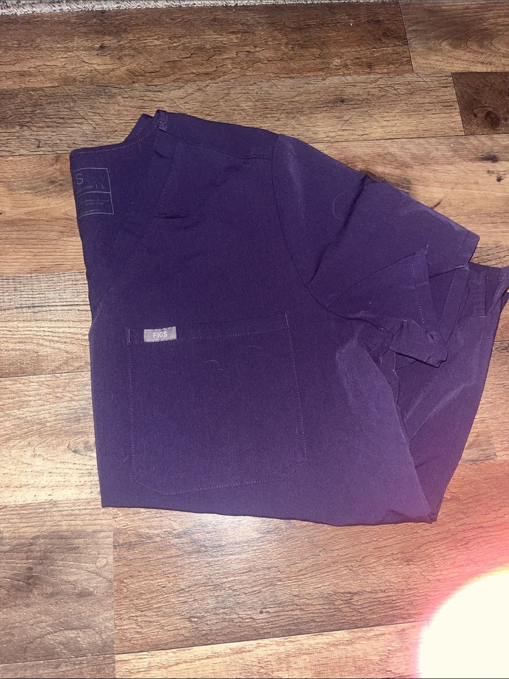 Women’s large purple scrub top po#2197